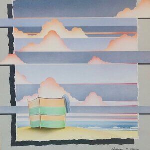 Beach Splendor III by Richard A. Henson – 16" x 20" Vintage Lithograph Coastal